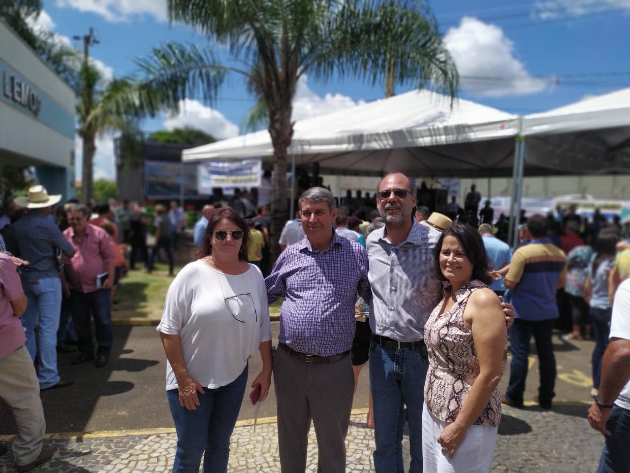 Prefeitos de São João Batista do Glória, Aparecida Nilva dos Santos;  Tonin Garcia (Ibiraci), e Delfinópolis, Suely Lemos